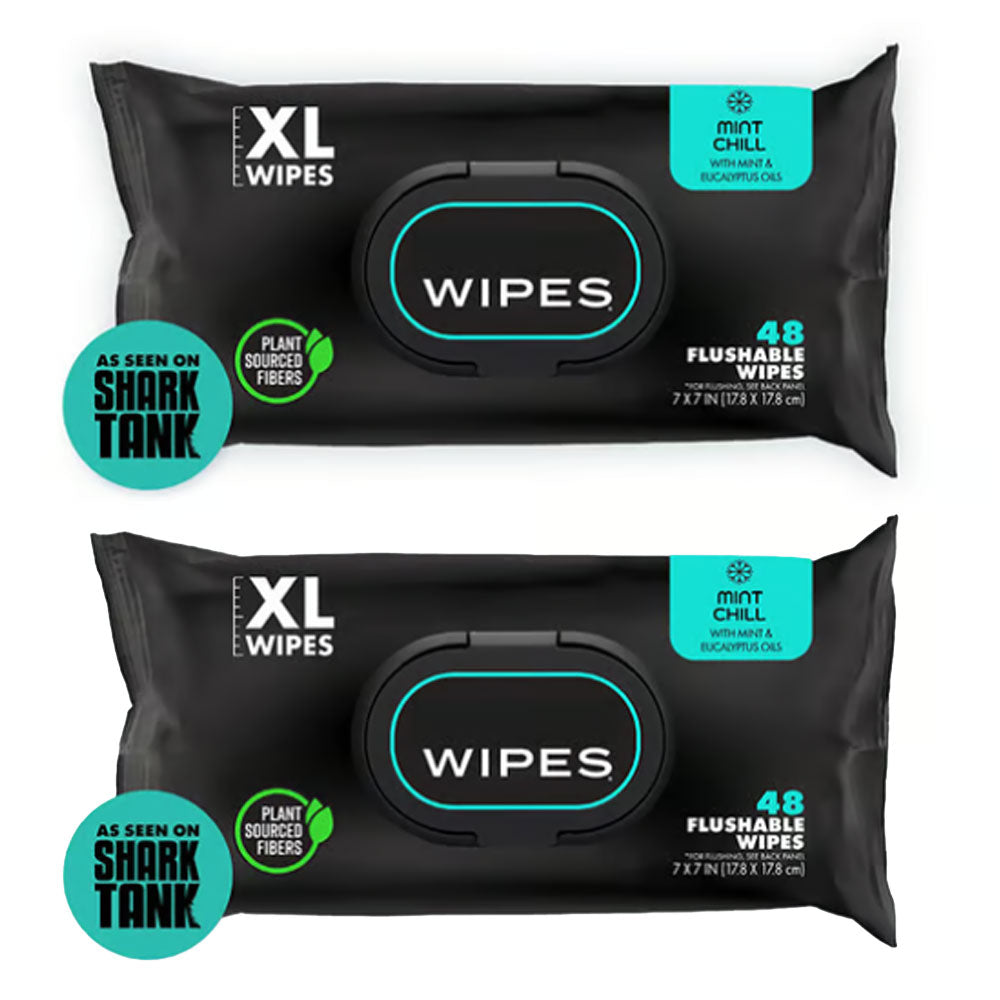 👑Hot Sale 49% OFF🏆Flushable Wet Wipes Pack 48 Sheets Large Unscented Adult Wipes with Vitamin E & Aloe Vera Safe for Septic Systems & Sewer Lines Biodegradable Cleansing Wipes-TJY