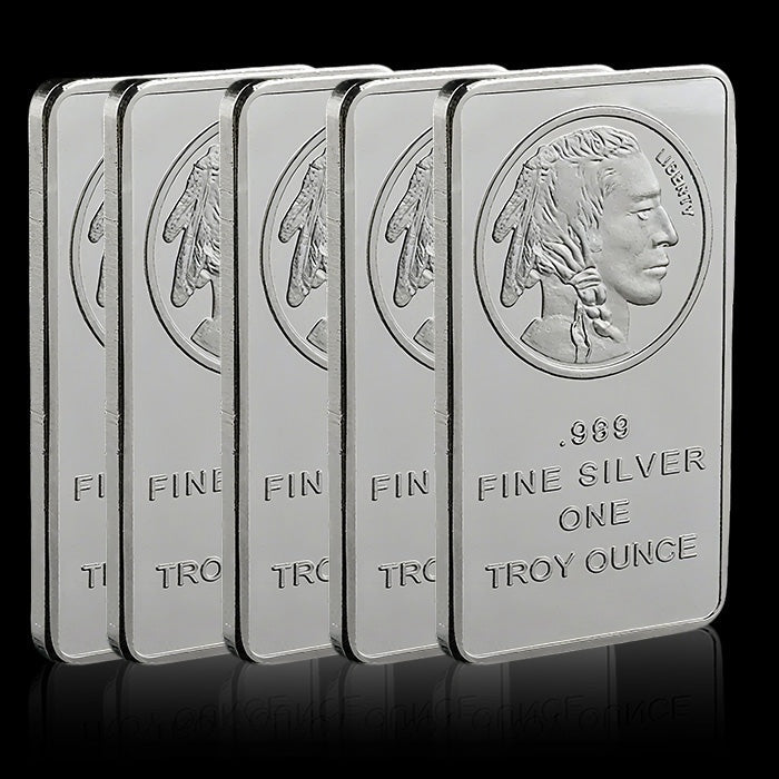 đ„Last Day Promotion 60% OFFđ„Buffalo Silver Bar | Silvertowne Mint 999 Silver Bar-ABB8