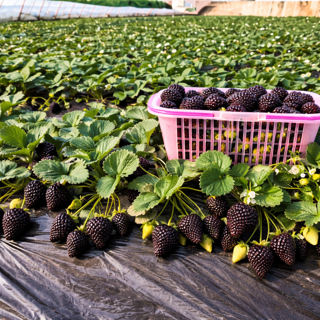 🏆Flash Sale⚡ 50K+ SOLD! 🏆Giant Black Diamond Strawberries Seeds – Sweet, Nutrient-Rich & Easy to Grow at Home-#YUN7