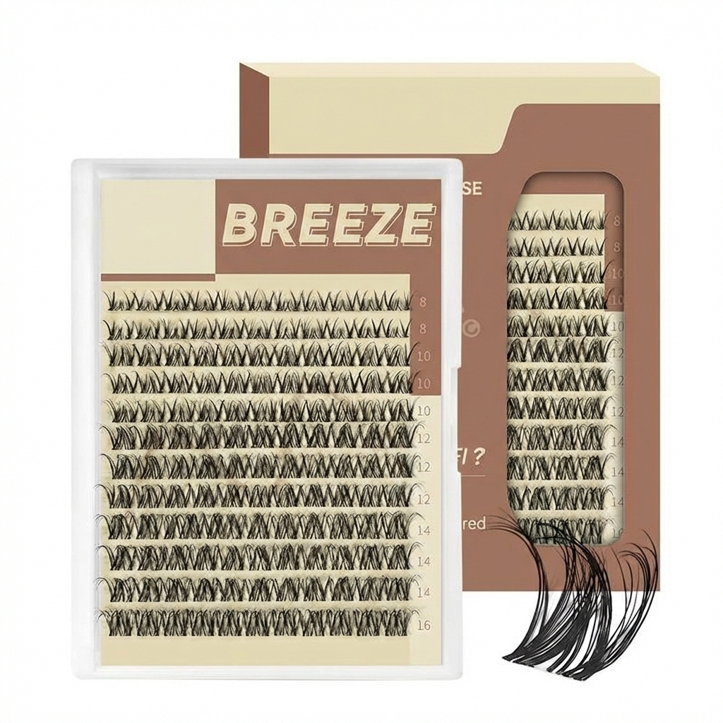 ❤️Spider Lashes Breeze ✨ DD Curl Kylie&Kim Lashes Vibe but Better Long-Lasting Waterproof & Super Soft&Thin Band-ABB8