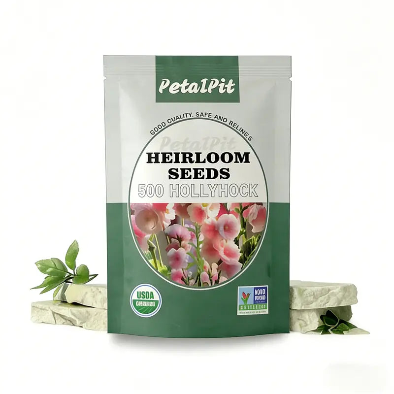 🌸 Spring flowers are preferred🌿Hollyhock Seeds – Colorful Tall Blooms, Heirloom & Non-GMO, Perfect for Fences, Borders & Cottage Gardens-TJY