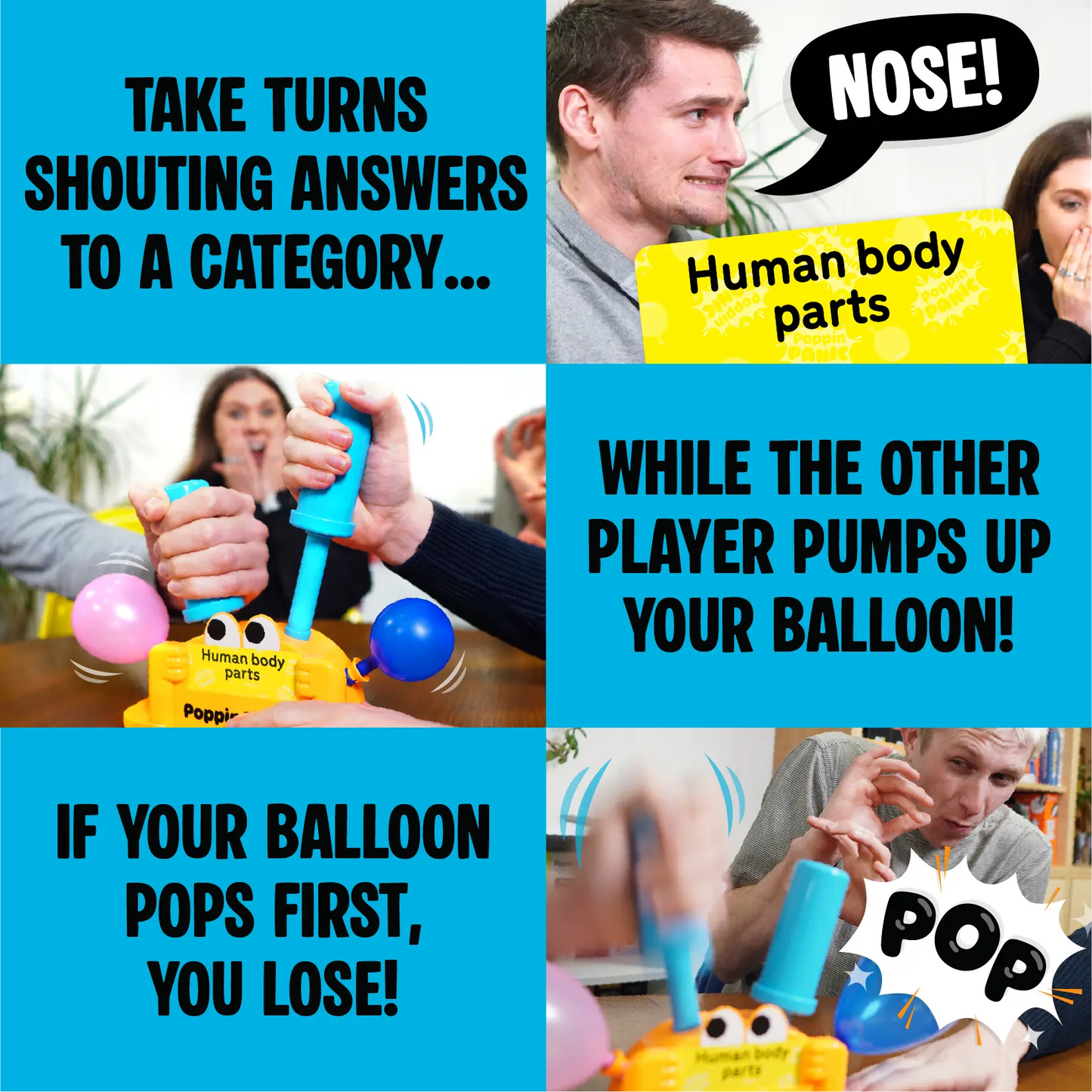 Poppin' Panic Think fast or pop under pressure! The Balloon-Popping Party Game!-H1