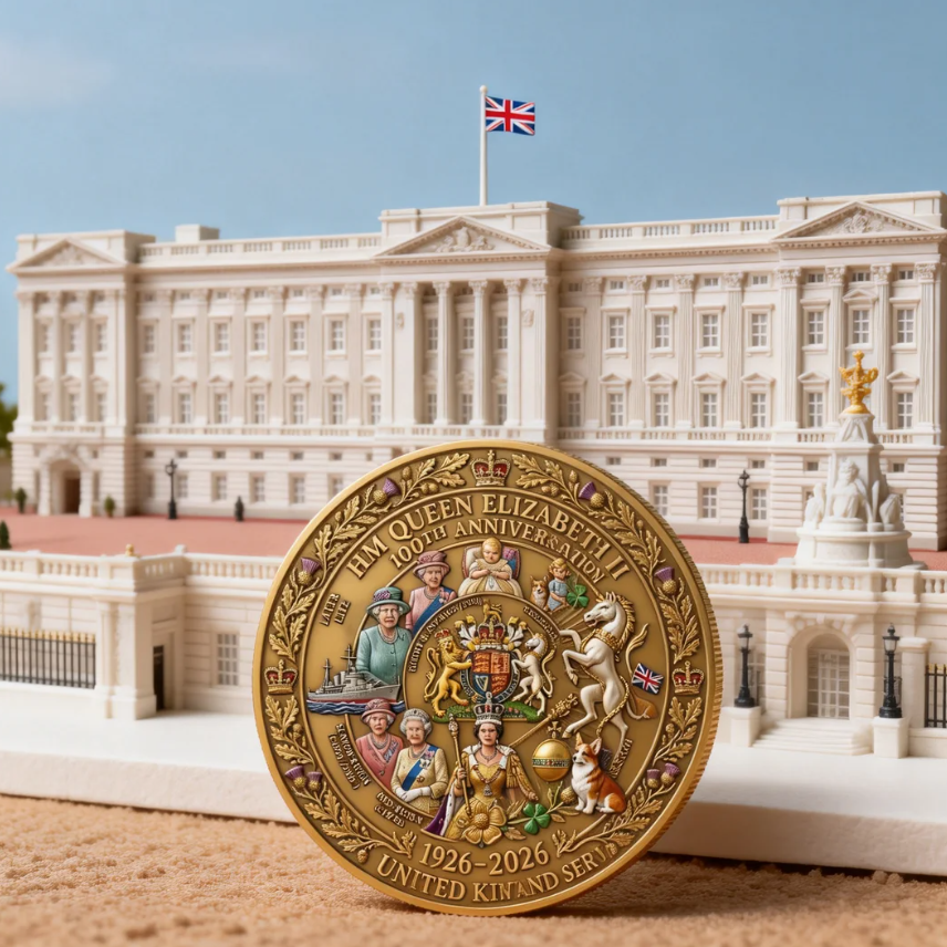 šLast Day 49% OFF -Queen Elizabeth II 100th Anniversary Commemorative Coin(1926-2026)-GD