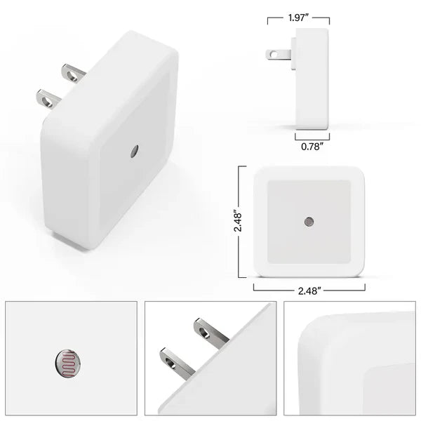 🔥Night Lights Plug into Wall 6-Pack, Plug in Night Light, Dusk to Dawn Nightlight Led Night Lights✨-W18