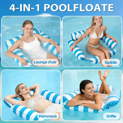 🎁BUY 1 GET 1 FREE🎉4-in-1 Inflatable Pool Hammock – Float, Lounge & Relax Anywhere-ABB8