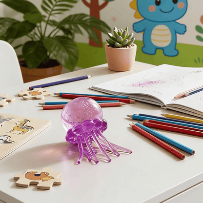 🪼🎁Cute Glitter Jellyfish Squishy✨✝️-Easter Basket Stuffer for Kids-ABB8