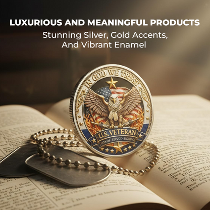 🔥Last Day 60% OFF: 250 Years of Freedom Veteran Tribute Silver Coin (75% Pure) - A926
