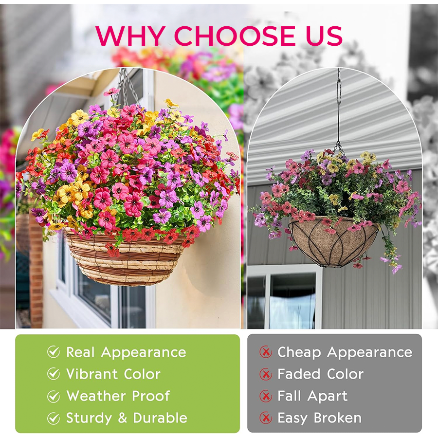 🔥Last Day 50% OFF🔥Realistic UV-Resistant Outdoor Flowers – Zero Maintenance - A926