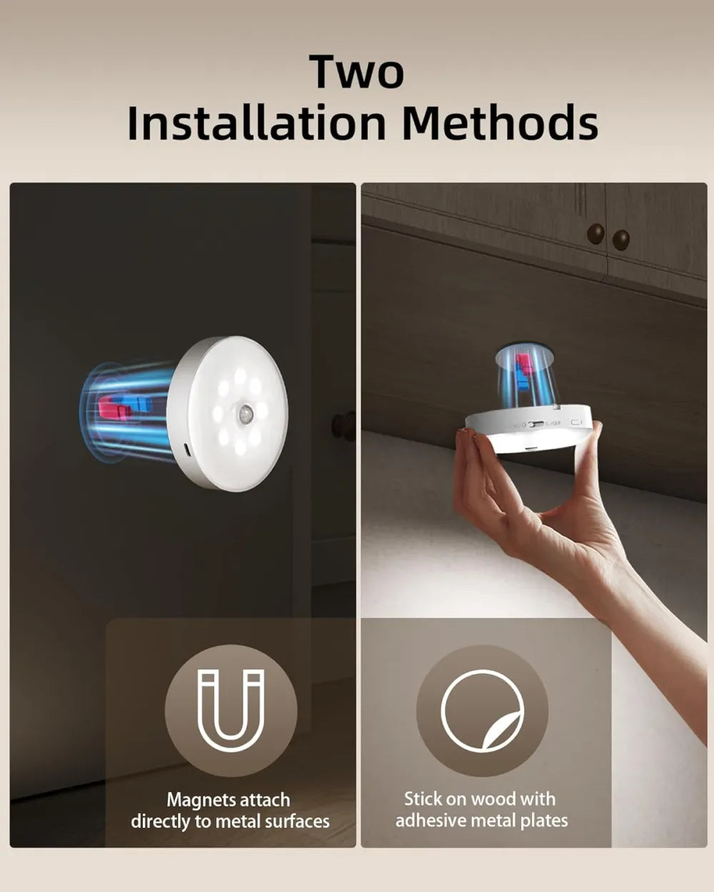 Under-cabinet lighting with charging station, rechargeable disc light strip with remote control-GD