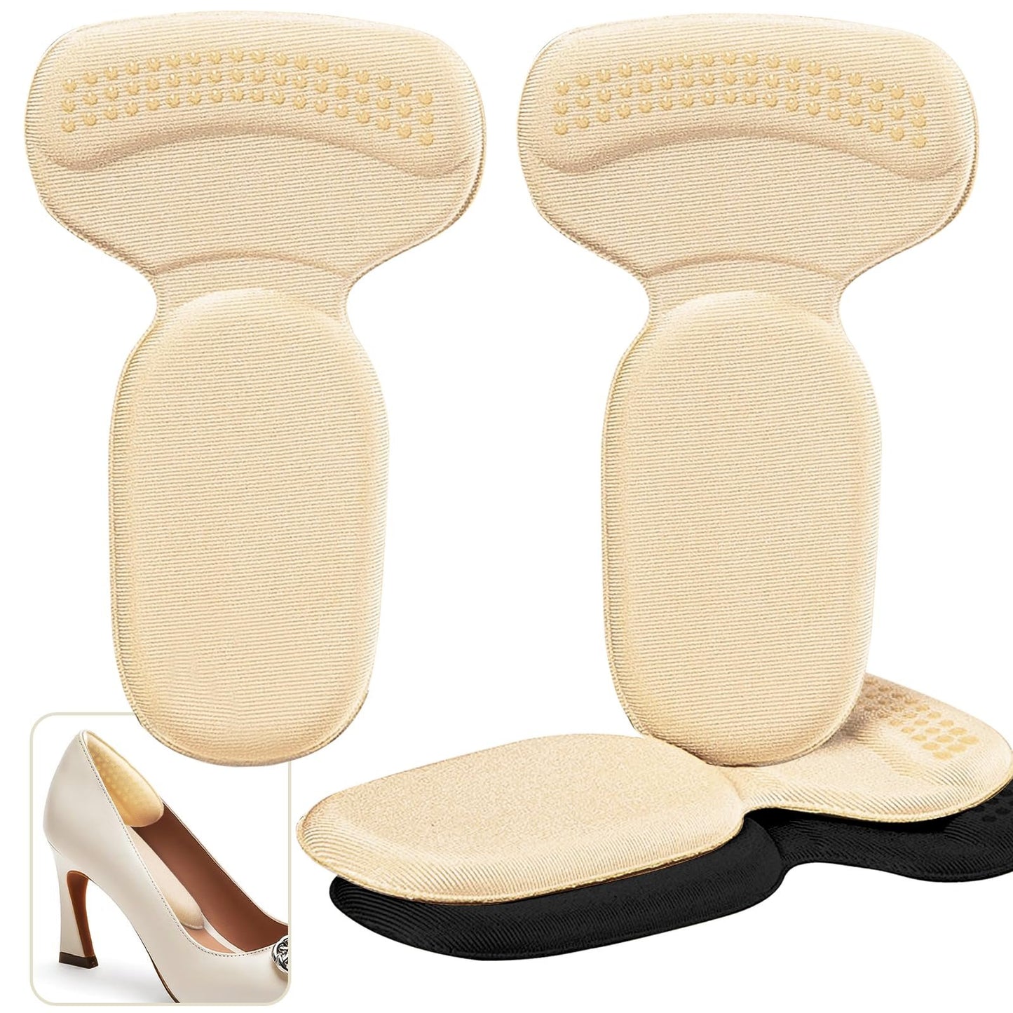 Anti-slip Heel Liners Soft Cushion Heel Protector Pads for Women Men Shoes - A926