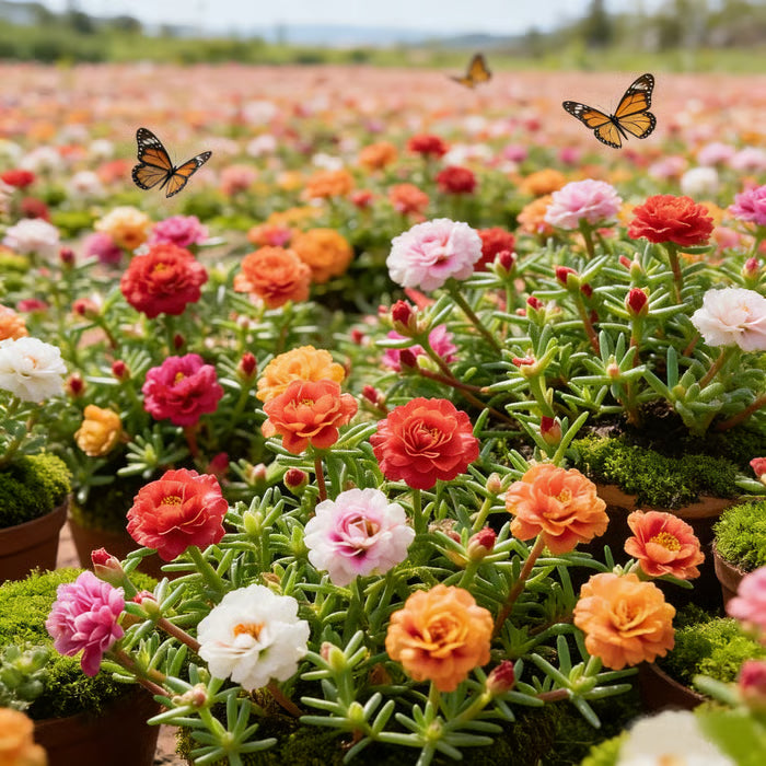 🌸Moss Rose Seeds🌸 – 🌿Perennial Flower Seeds / Large Flowers / Easy to Grow-TJY