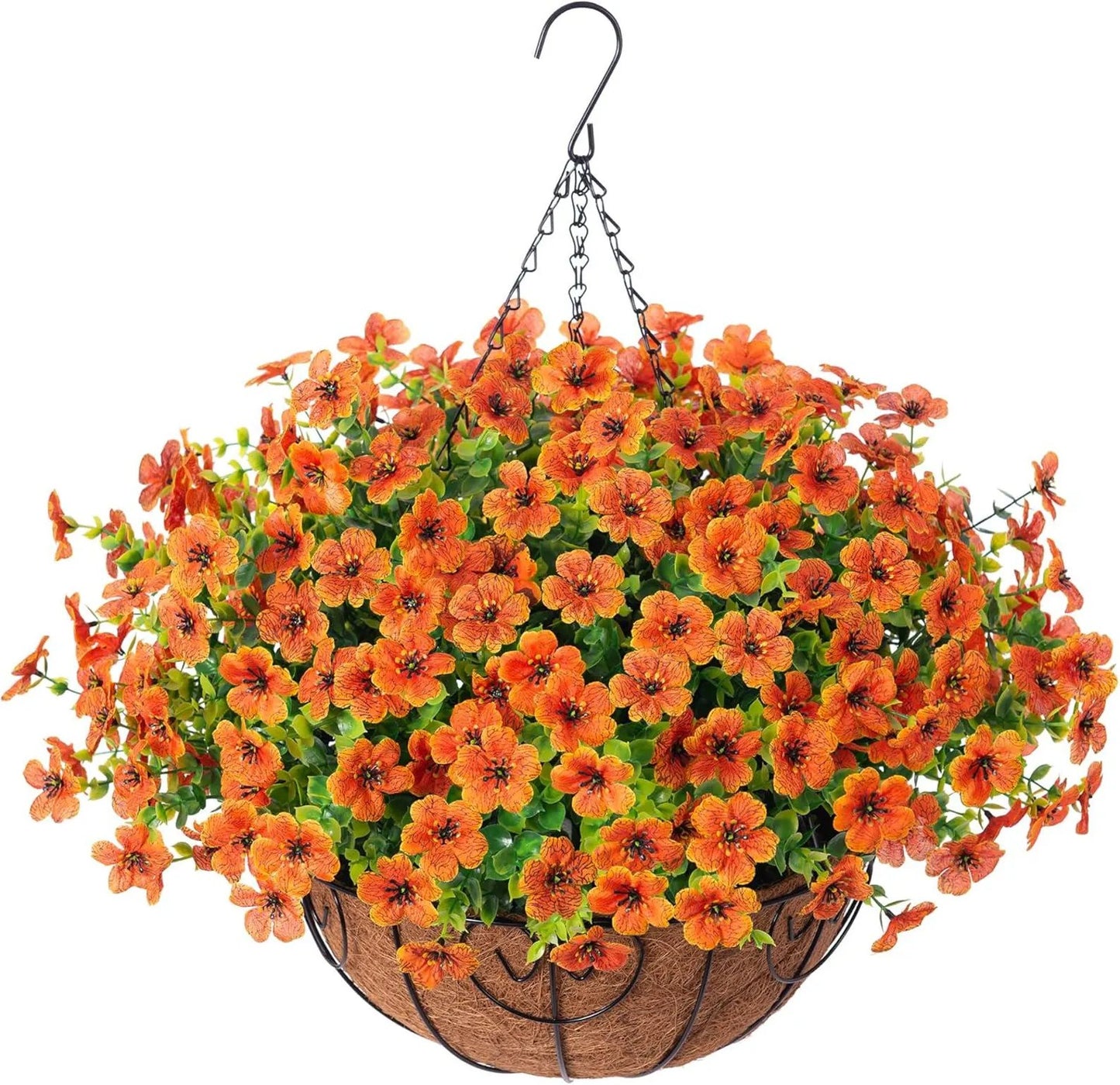 Last Day Promotion! 🔥 Simulated Hanging Flower Basket🌸 No Watering, No Wilting💧—Just a Picture Perfect Home Every Single Day-923