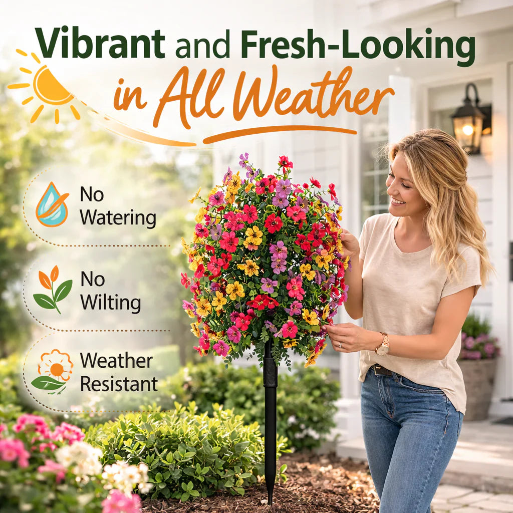 💐Weatherproof & No-Fade Outdoor Hanging Flowers-923
