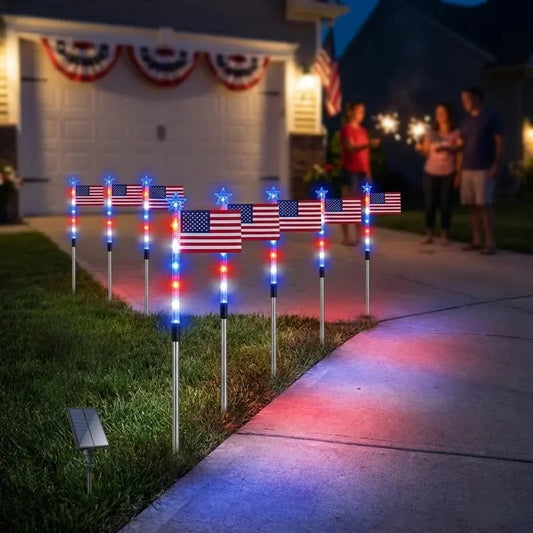 Ideal for Independence Day Pathways, Gardens, and Yard Decor-H1