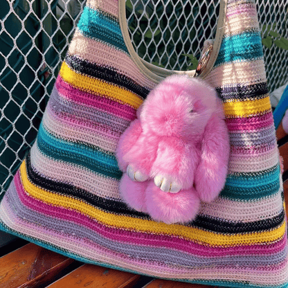 🐰Easter Early Bird Special 40% OFF🌸Handcrafted Soft Bunny Charm: Adorable Plush Rabbit Toy Keychain-923
