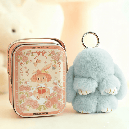 🐰Easter Early Bird Special 40% OFF🌸Handcrafted Soft Bunny Charm: Adorable Plush Rabbit Toy Keychain-923