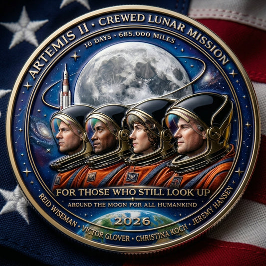 👩🏻‍🚀A TRIBUTE TO THE EXPLORERS - 🚀Artemis II Lunar Legacy Commemorative Coin🌙Y-ABB8