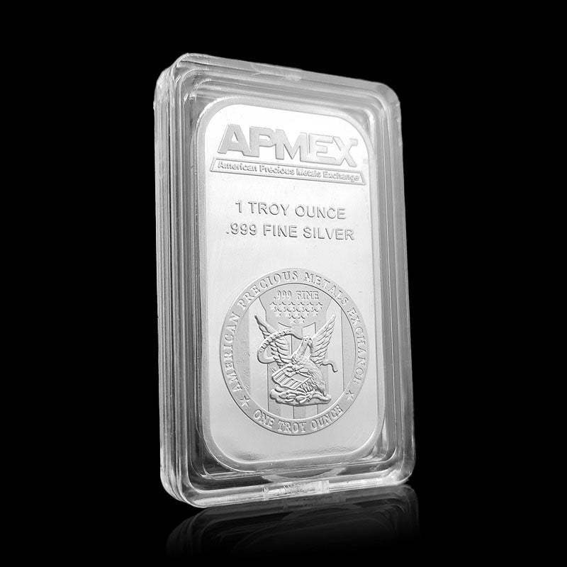 🏦Last Day 60% OFF🔥🦅APMEX 1 oz .999 Fine Silver Bar – American Eagle Heritage for Collectors-ABB8