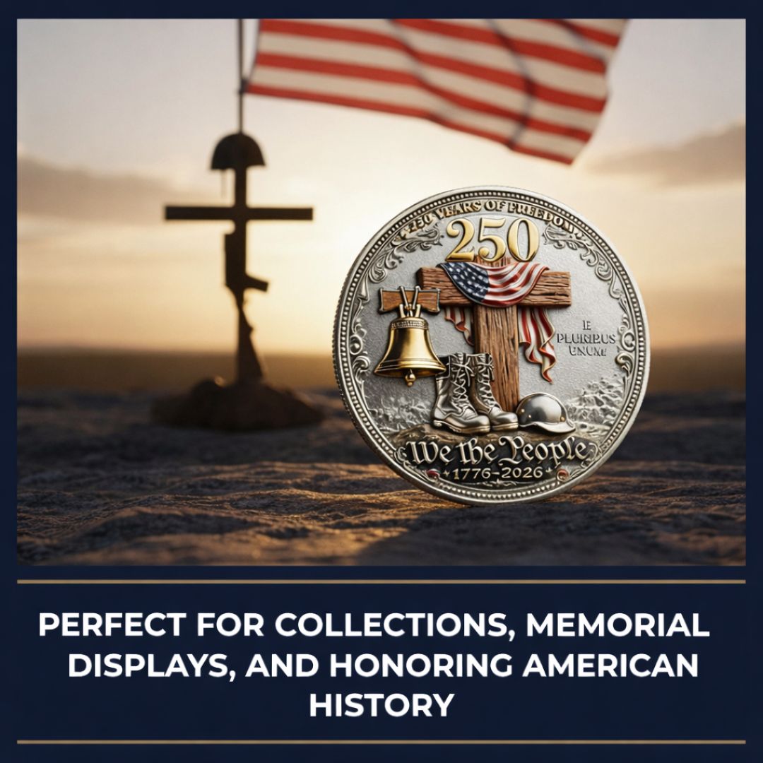 🔥Last Day 60% OFF 🔥 Honor America’s Heroes – 250 Years of Freedom Veteran Tribute Coin-ABB8
