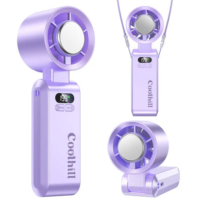 ❄️ The Ultimate Ice-Cooling Handheld Fan: 2026 Tech Revolution Instant Cooling | 24H Battery Life | Flash Charging-GD