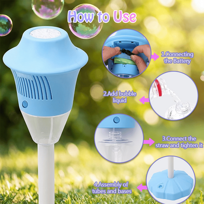 💥Early Spring Sale 49% OFF💚Automatic Handheld Bubble Machine for Kids | 360° Continuous Bubbles -#YUN7