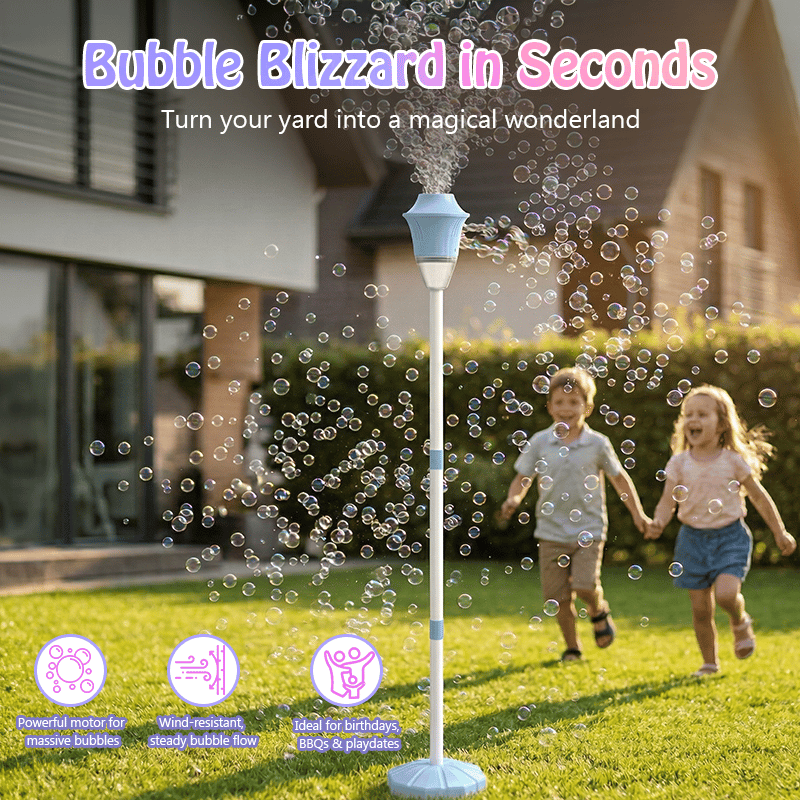 💥Early Spring Sale 49% OFF💚Automatic Handheld Bubble Machine for Kids | 360° Continuous Bubbles -#YUN7