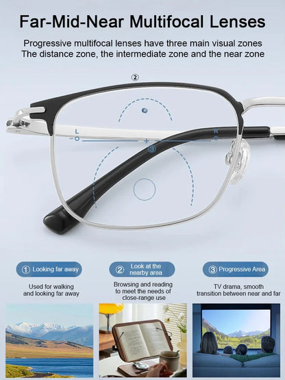 🎁Hot Sale🔥👓Ultra Light Anti Blue Presbyopic Glasses✨-GD