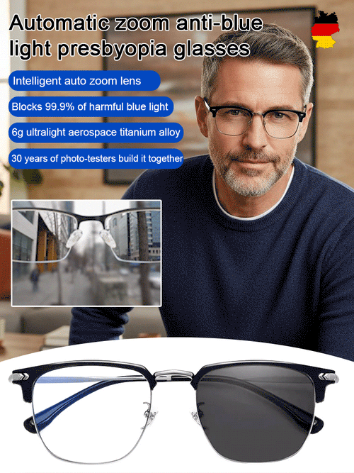 🎁Hot Sale🔥👓Ultra Light Anti Blue Presbyopic Glasses✨-GD