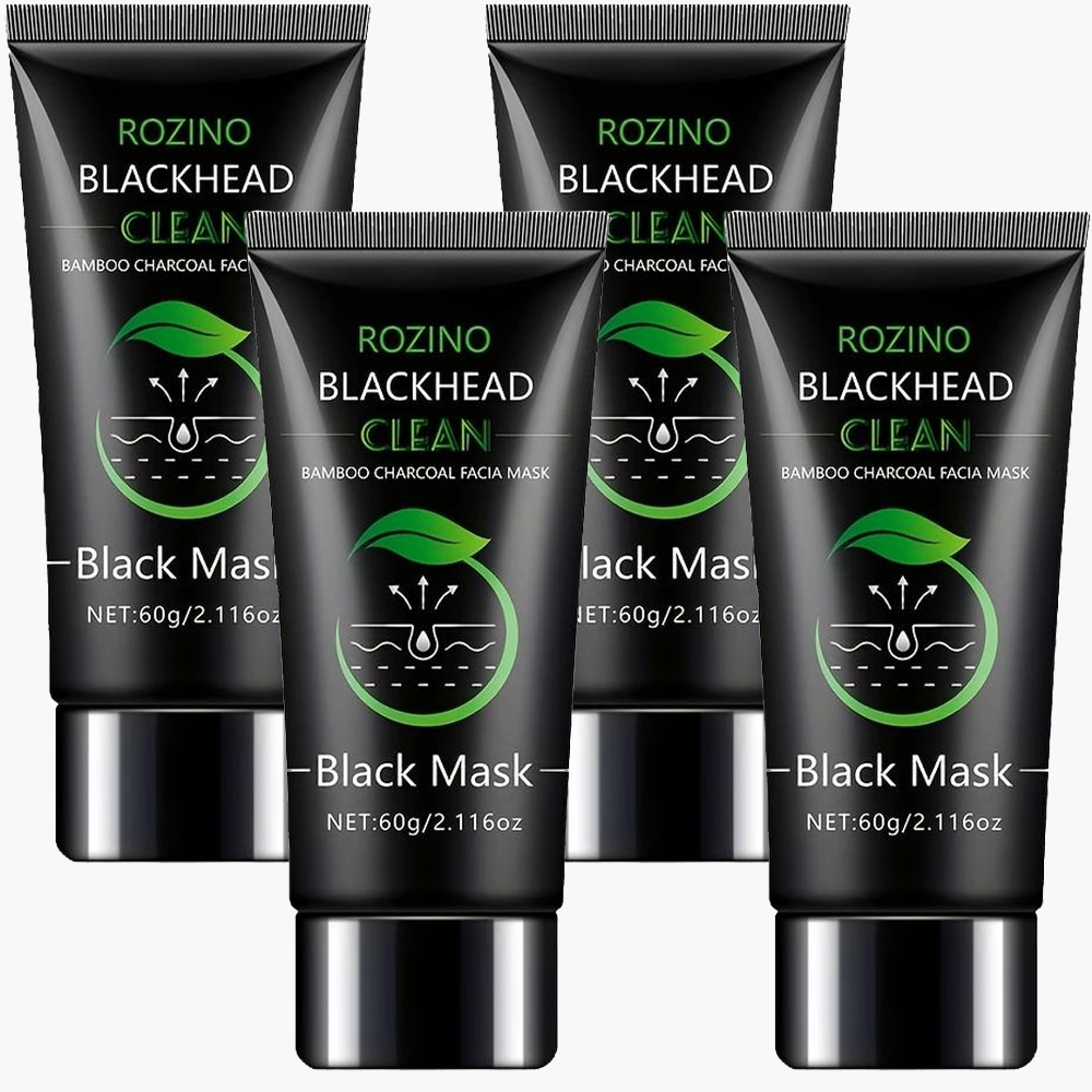 Rozino Bamboo Charcoal Blackhead Peel-Off Mask with Glycerin & Witch Hazel Extract for Deep Cleansing Pore Shrinking Gentle Moisturizing 60g/2.116oz-TJY