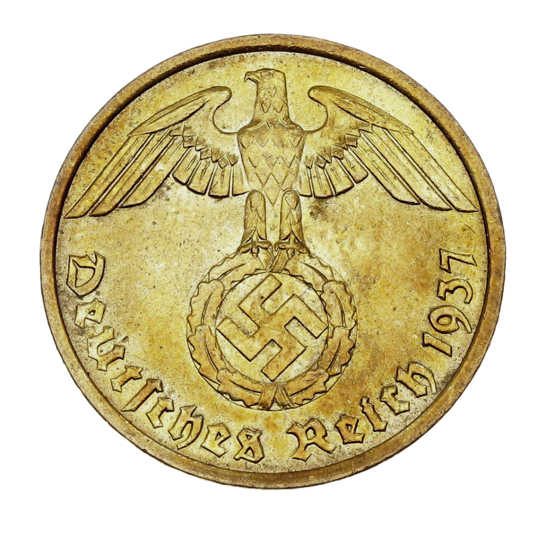 🪙Sidste 8 sæt!!🎁Hitlers Nazimønter - 10-Reichpfenning 1936-1939-ABB8