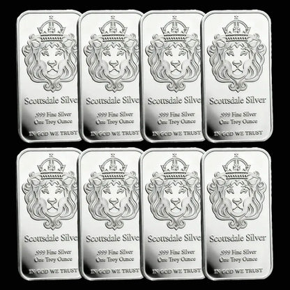 🔥Last Day Flash Sale!!️ | Lion Crown shaped 1 oz Silver Bar-923
