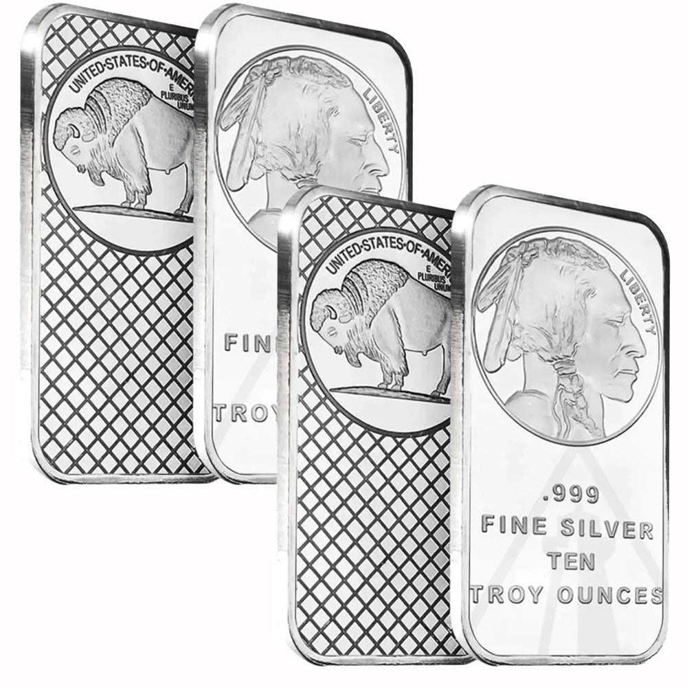 🔥Last Day Flash Sale!!️🪙Morgan Head Buffalo Silver Bar | Highland Mint 999 Silver Bar-XA