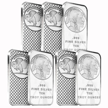 🔥Last Day Flash Sale!!️🪙Morgan Head Buffalo Silver Bar | Highland Mint 999 Silver Bar-XA