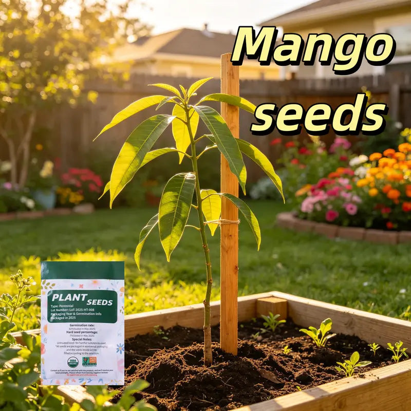 🔥 65K+ SOLD! 🥭 Sweet "Golden Honey" Dwarf Mango Tree Seeds (Grow at Home)-ABB8