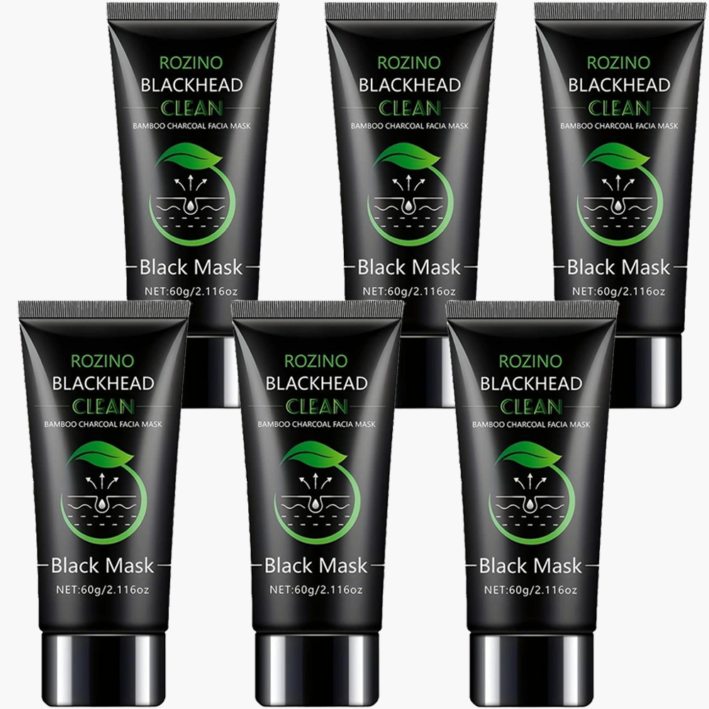Rozino Bamboo Charcoal Blackhead Peel-Off Mask with Glycerin & Witch Hazel Extract for Deep Cleansing Pore Shrinking Gentle Moisturizing 60g/2.116oz-TJY