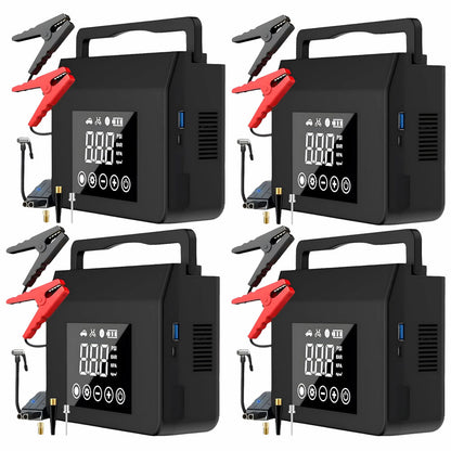 🔥Arrancador de coche de 4000 A con inflador de neumáticos de 150 PSI, batería externa de 15 000 mAh y luz LED. Fiable a -20 °F. Compatible con la mayoría de coches y camiones Conveniencia para conducir en invierno-TJY
