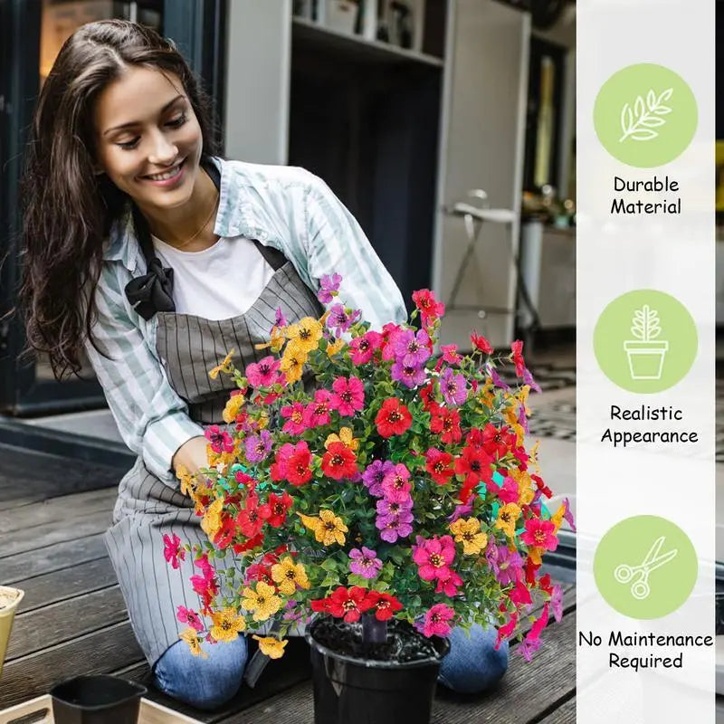 🌸6-Color Artificial Flower🌸-Resistant Colorful Fake Flower (365 Days of Spring)🌿-TJY
