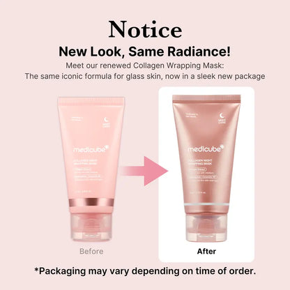 🔥Save Up To 56% Today🔥Collagen Night Wrapping Mask : SLEEP, SHED, AND GLOW! Skincare Skin Repair Comfort Pink-TJY
