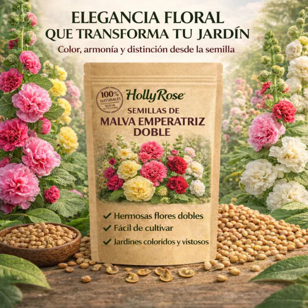 🌸HollyRose: Semillas de Malva Emperatriz Doble-923