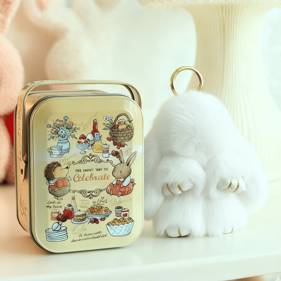 🐰Easter Early Bird Special 40% OFF🌸Handcrafted Soft Bunny Charm: Adorable Plush Rabbit Toy Keychain-923