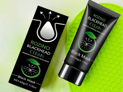 Rozino Bamboo Charcoal Blackhead Peel-Off Mask with Glycerin & Witch Hazel Extract for Deep Cleansing Pore Shrinking Gentle Moisturizing 60g/2.116oz-TJY