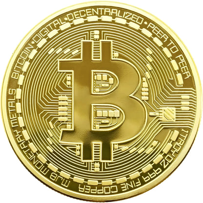 🔥🪙【Last 8 Sets!!!】🔥Bitcoin Commemorative Coin🏆20pcs/set Gold Bitcoin Coin-XA