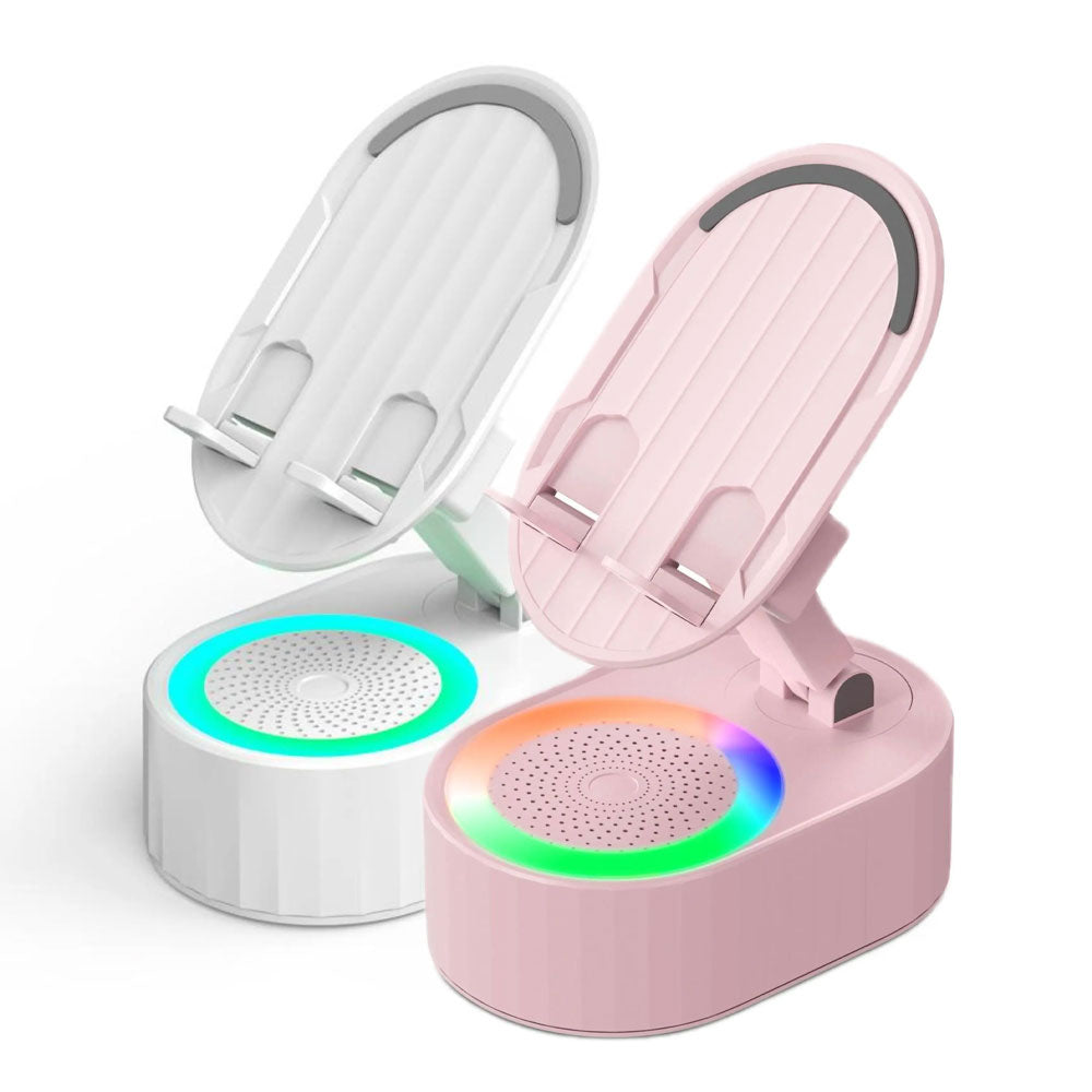 🔥Hot Sale 49% OFF🏆Wireless Induction Audio Bluetooth Speaker 5in1 Cellphone Holder USB Emergency Rechargeable (5000mAh) Portable Power Mobile Tablet Stand-TJY