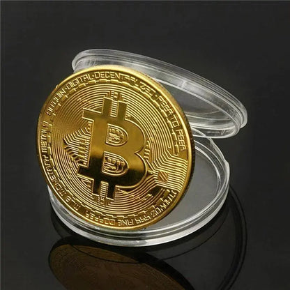 🔥🪙【Last 8 Sets!!!】🔥Bitcoin Commemorative Coin🏆20pcs/set Gold Bitcoin Coin-XA