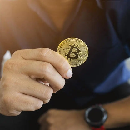 🔥🪙【Last 8 Sets!!!】🔥Bitcoin Commemorative Coin🏆20pcs/set Gold Bitcoin Coin-XA