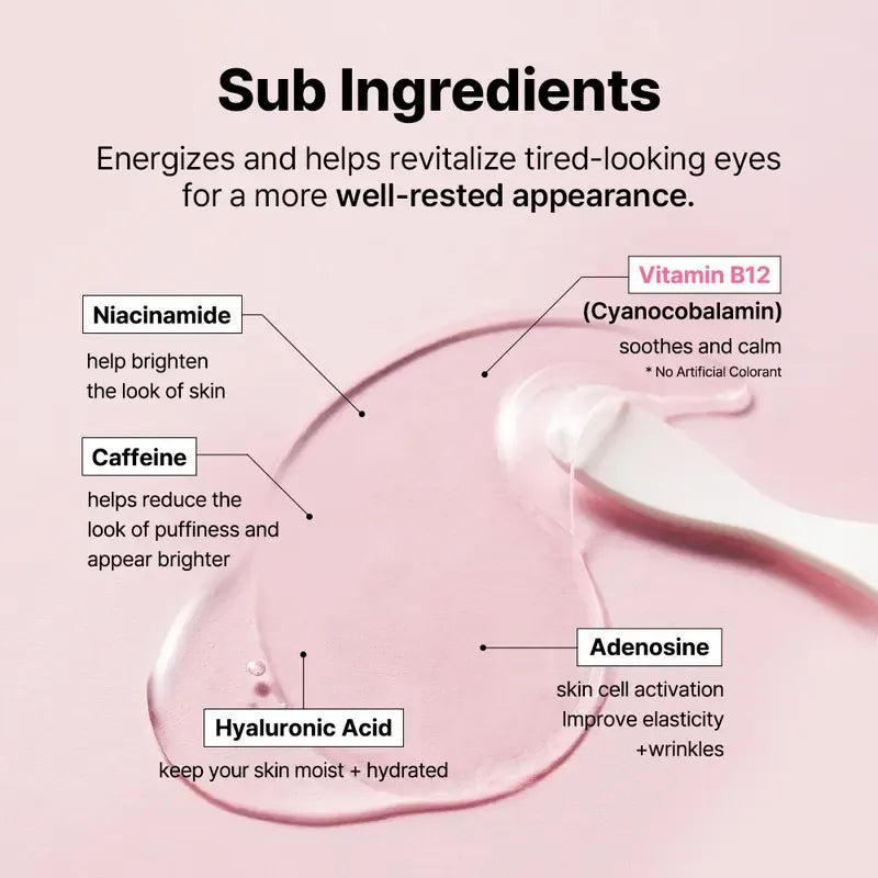 😍LAST DAY 60% OFF 💥Pink Caffeine Collagen Eye Patch for Night Care-ABB8