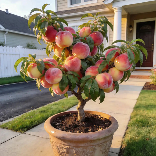 💵🌿Premium Orchard-Grade Peach Seeds🍑- High Survival Rate Fast Growing，Sweet Juicy Fruit，Non-GMO Organic for Home Garden Balcony Indoor Outdoor Planting-ABB8