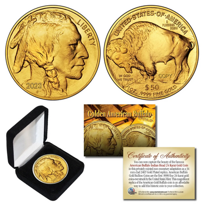 Certified by PCGS! Last 20 sets!!! American Gold Buffalo 1 oz $50 - BU Coin🦬 | A True American Classic-ABB8