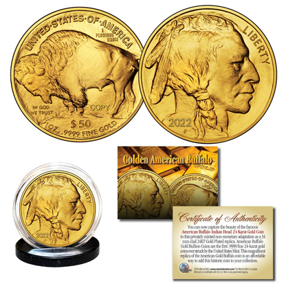 Certified by PCGS! Last 20 sets!!! American Gold Buffalo 1 oz $50 - BU Coin🦬 | A True American Classic-ABB8
