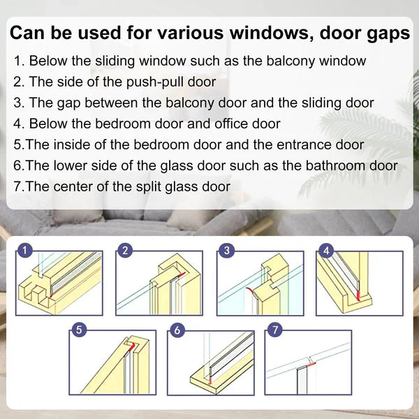 🏆Flash Sale 50K+ SOLD!🔥16.4Ft Door Weather Stripping, (1.38in Width)-W18